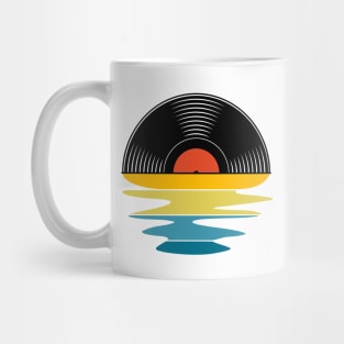 Vinyl and sunset Mug